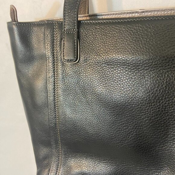 Derek Alexander Purse Shoulder Tote Bag Central Park Style CP8799 Black Leather - Picture 6 of 14